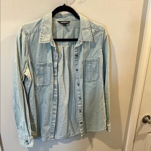 Express Light Blue Denim Shirt